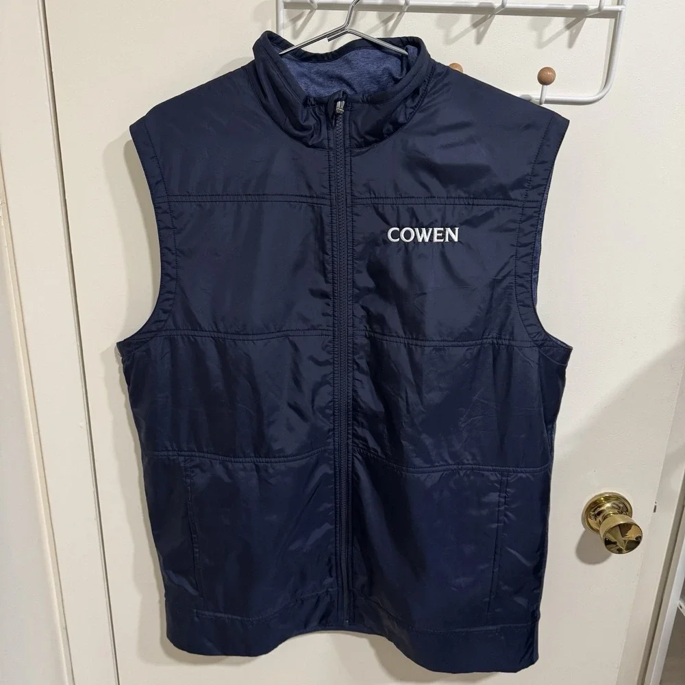 Cutter & Buck COWEN Wall Street Investment Banking Vest Men's Size Large